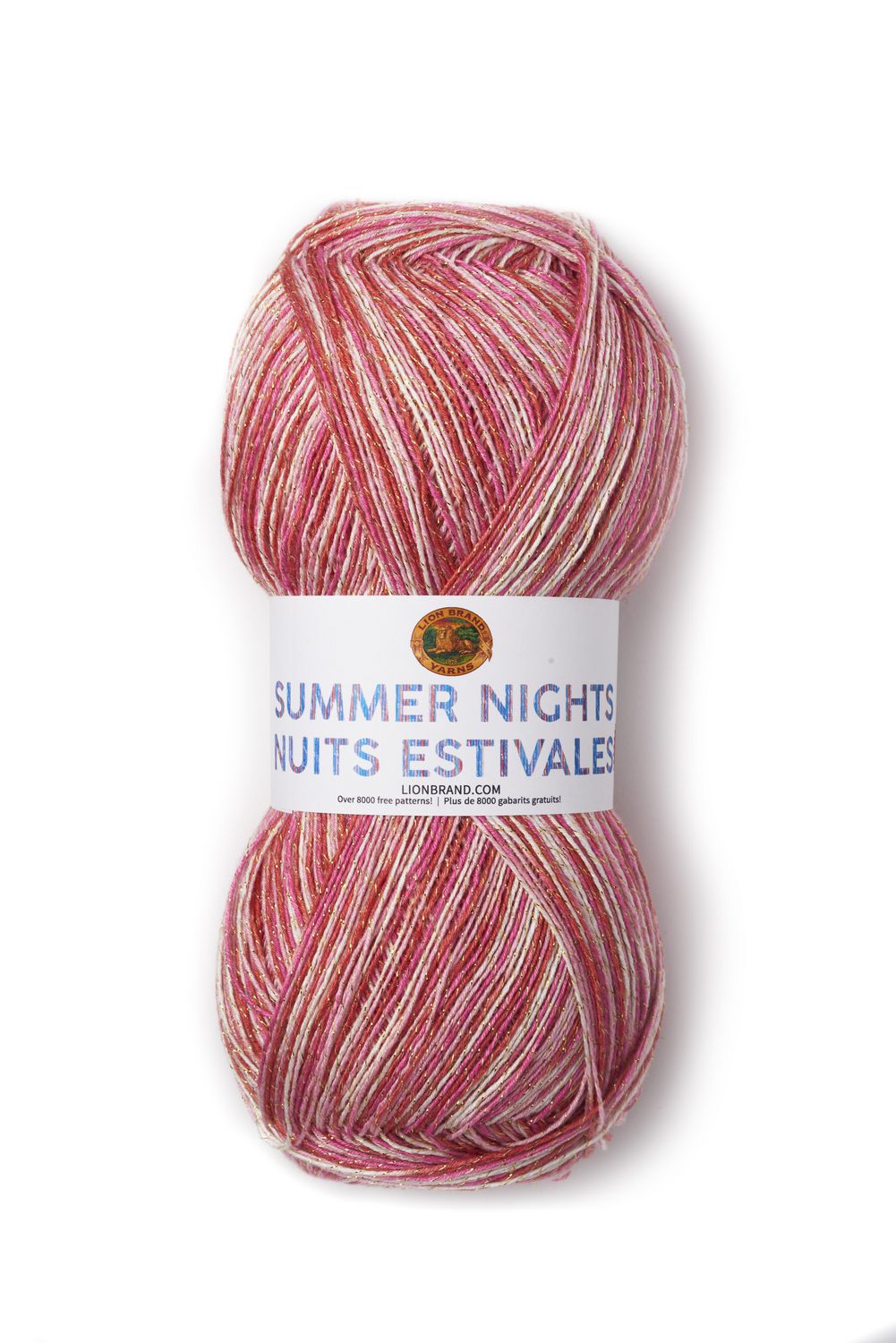 Lion Brand Yarn Summer Nights Bonus Bundle Wildflowers Metallic Shawl  Superfine Acrylic, Polyester Multi-color Yarn 3 Pack 