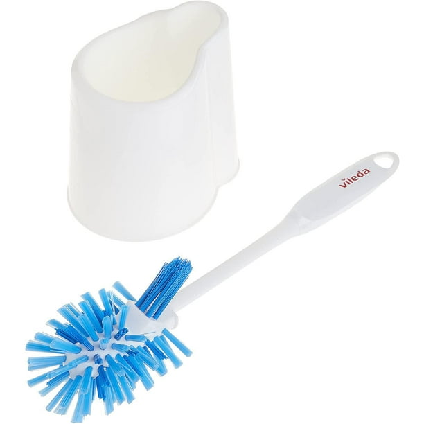 HURRISE brosse de toilette et support 4 pièces ensemble de brosses pour  cuvette de toilette porte-brosse de droguerie main Bleu