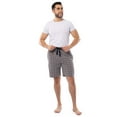 thumbnail image 4 of Short de pyjama pour hommes en jersey imprimé, gris et rouge, 4 of 5
