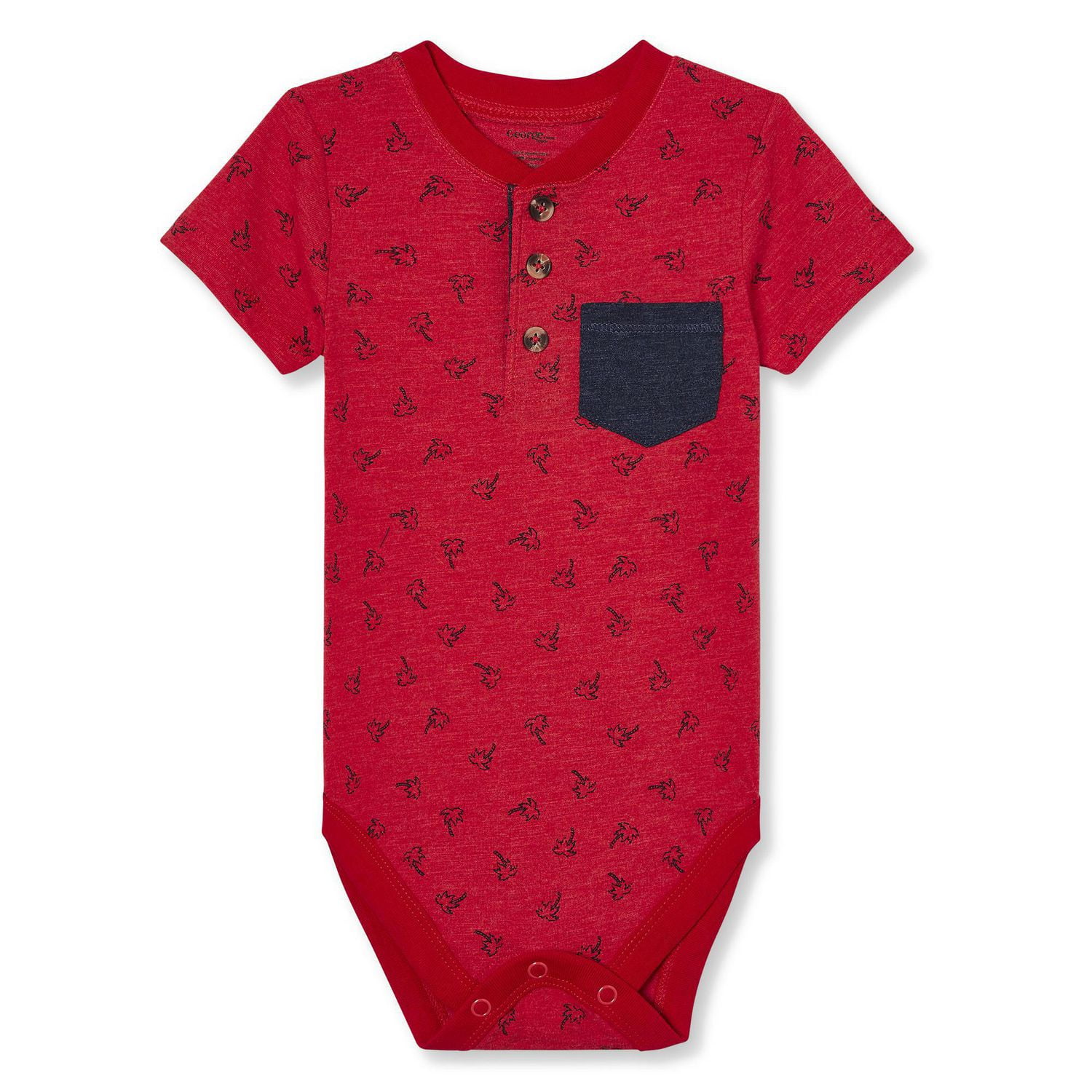 Baby Boys' Henley Pocket Bodysuit Walmart Canada