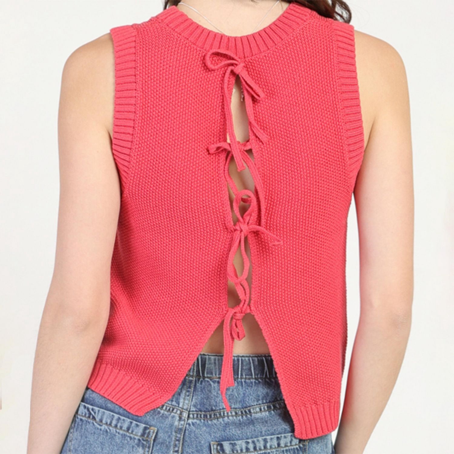 Bloom Girl Lace Back Sweater  Sizes XS-XL