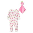 thumbnail image 2 of George Baby Girls' Sleeper 2-Piece Set, 2 of 2
