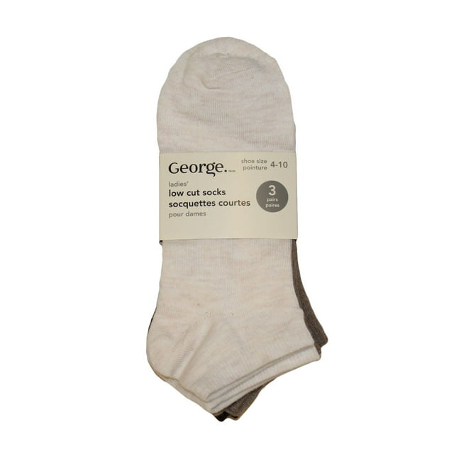 George Ladies Basic Low Cut Socks