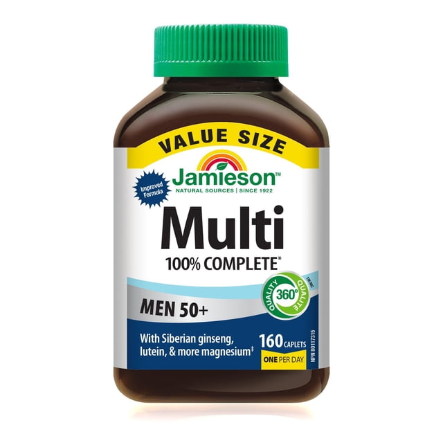 Jamieson 100% Complete Men 50+ Multivitamin Caplets