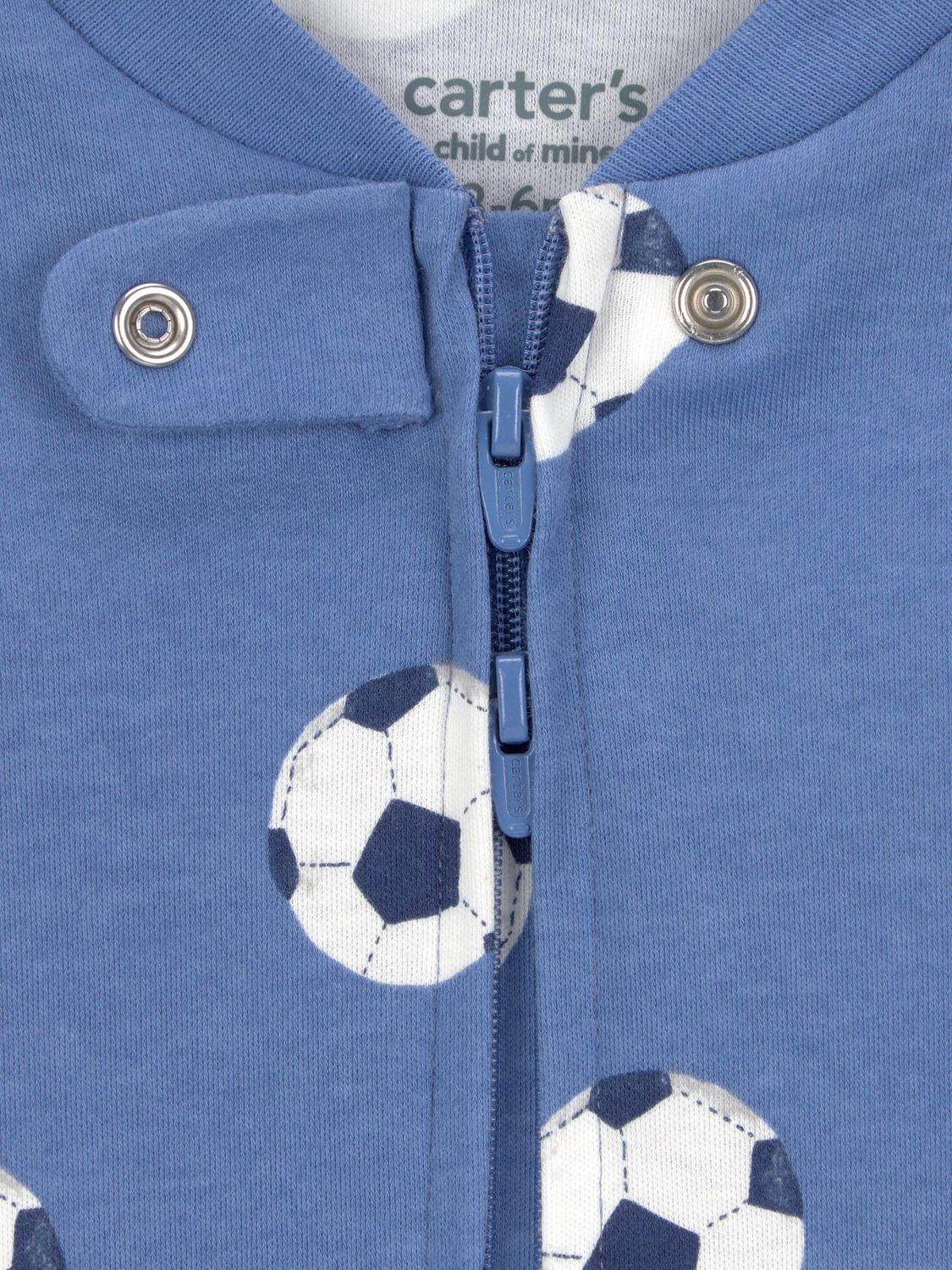 Carter's Child of Mine Baby Boys' 2-Way Zip Cotton Sleeper