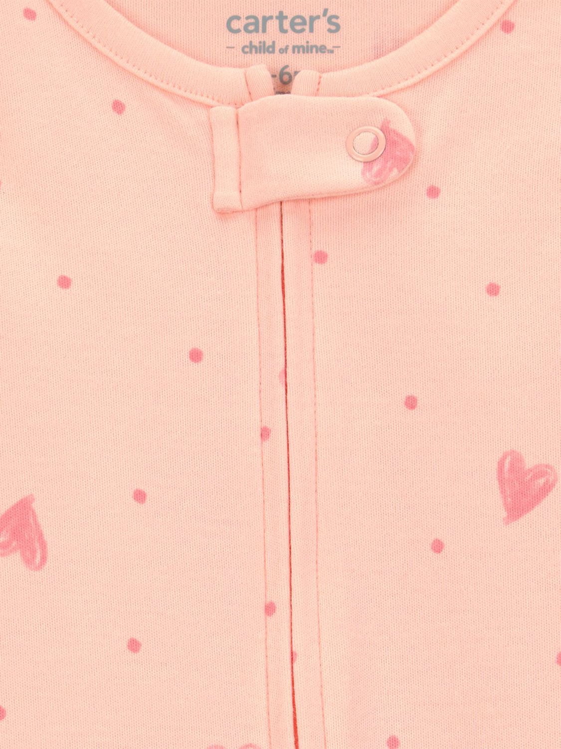 Carter's Child of Mine Baby Girls' 2-Way Zip Cotton Sleeper