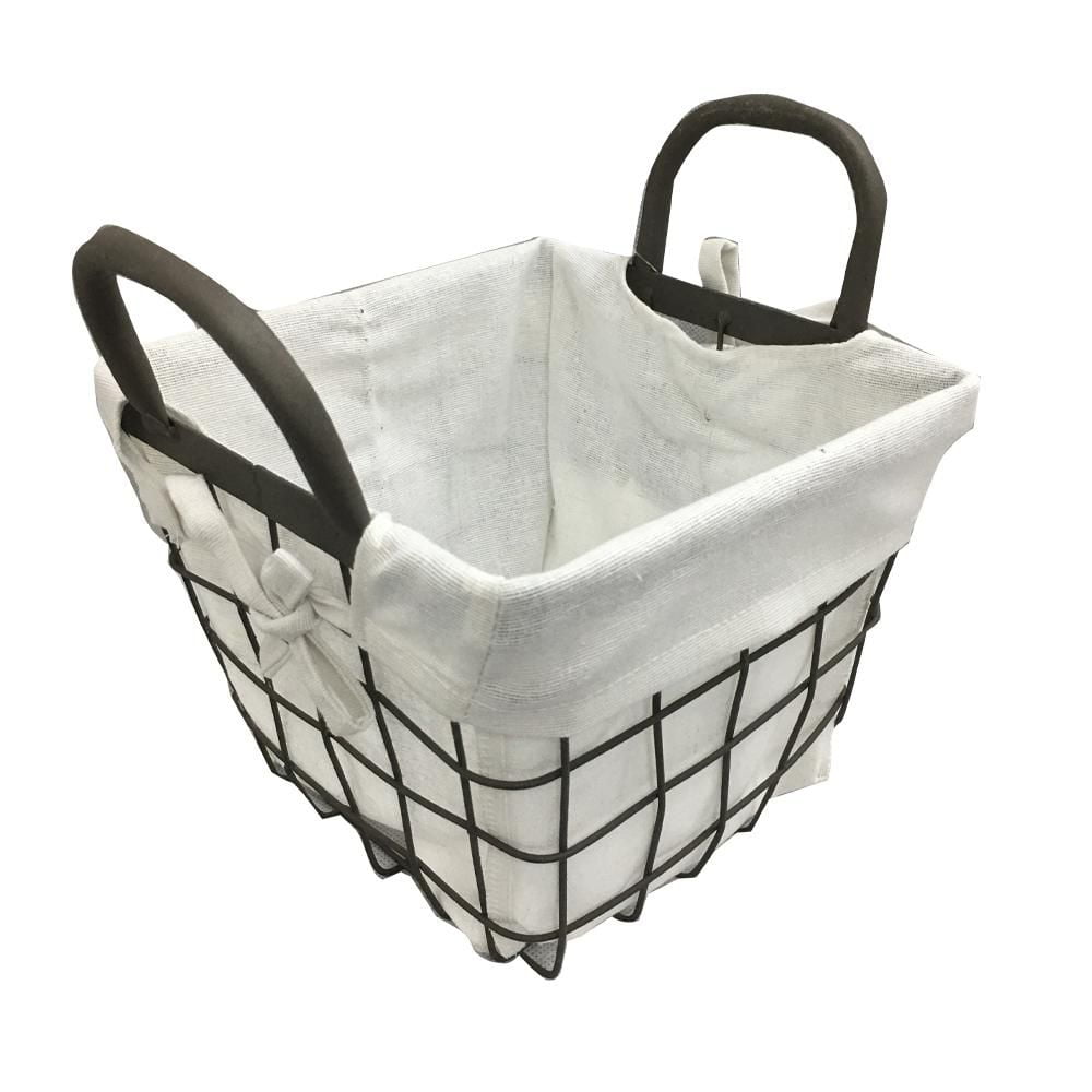hometrends Lined Metal Wire Basket Walmart Canada