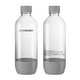SodaStream bouteilles de gazéification grises de 1 L, Ens. de 2 Laver la main – image 3 sur 4