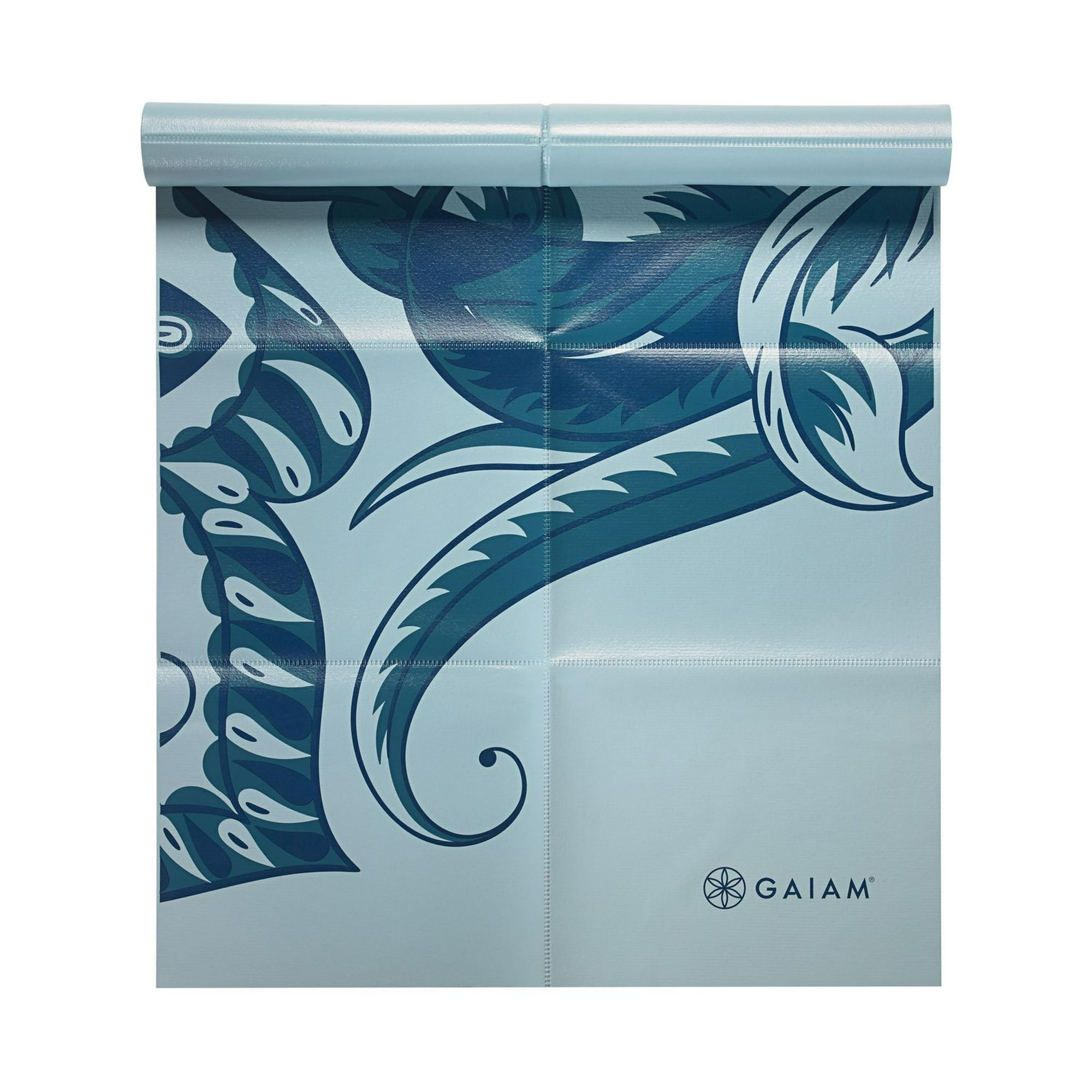 Gaiam Foldable Yoga Mat-Icy Paisley 
