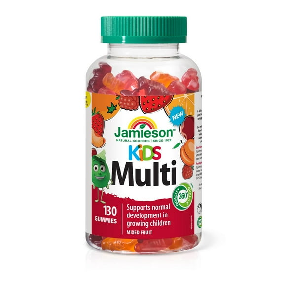 Jamieson Multivitamin Gummies for Kids Mixed Berry, 130 Gummies