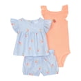 thumbnail image 1 of Carter's Child of Mine Infant Girl 3pc Set Peach, 1 of 7