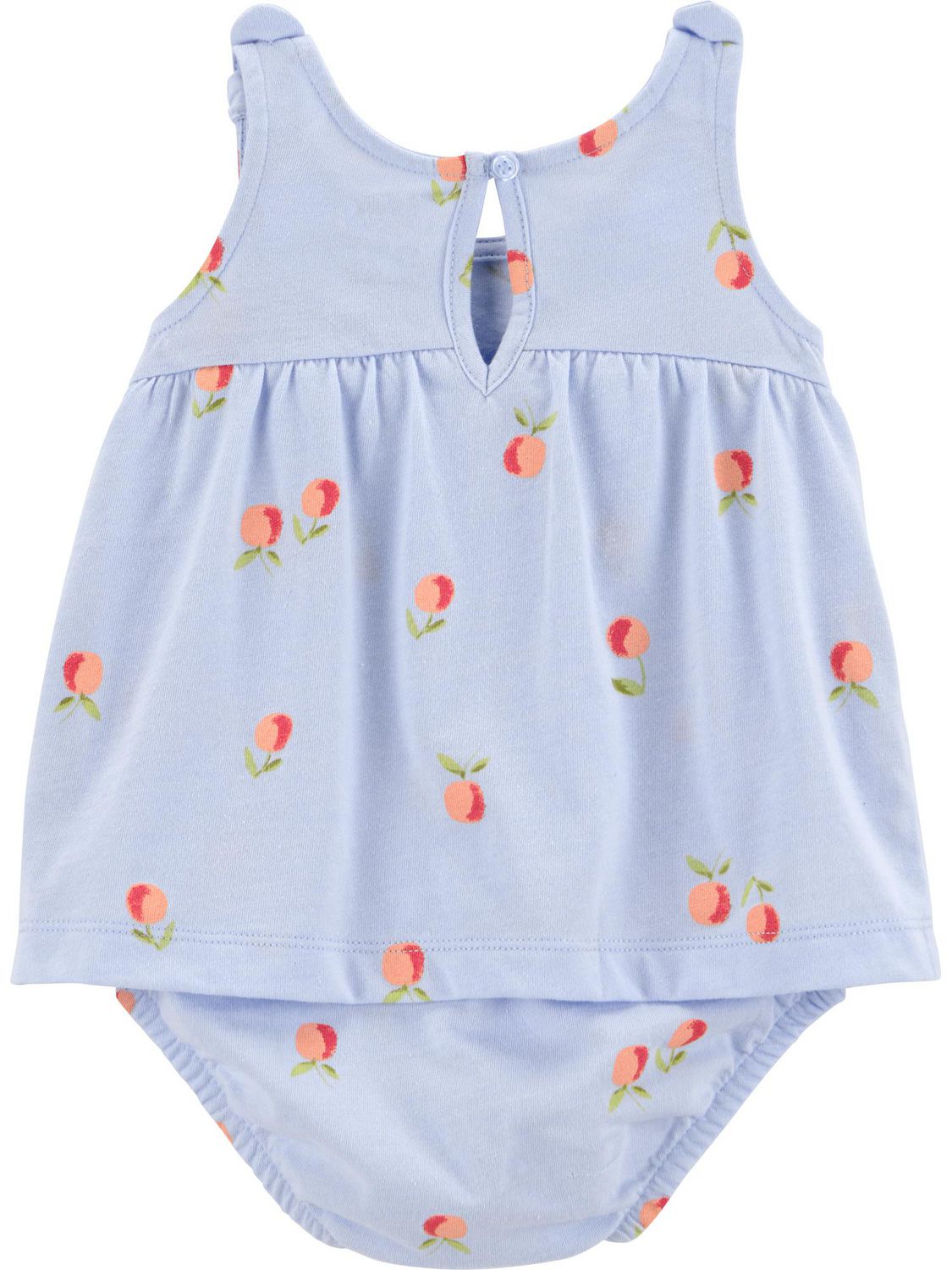 Combinaison d'été florale bleue pour bébé fille de la marque Carter's Child of Mine.