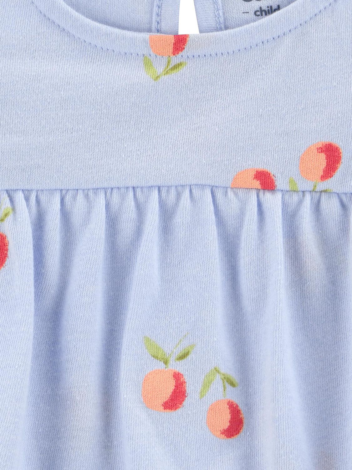 Combinaison d'été florale bleue pour bébé fille de la marque Carter's Child of Mine.