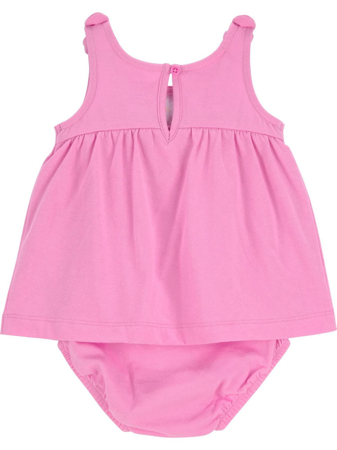 Carter's Child of Mine Infant Girl Pink Bow Sunsuit