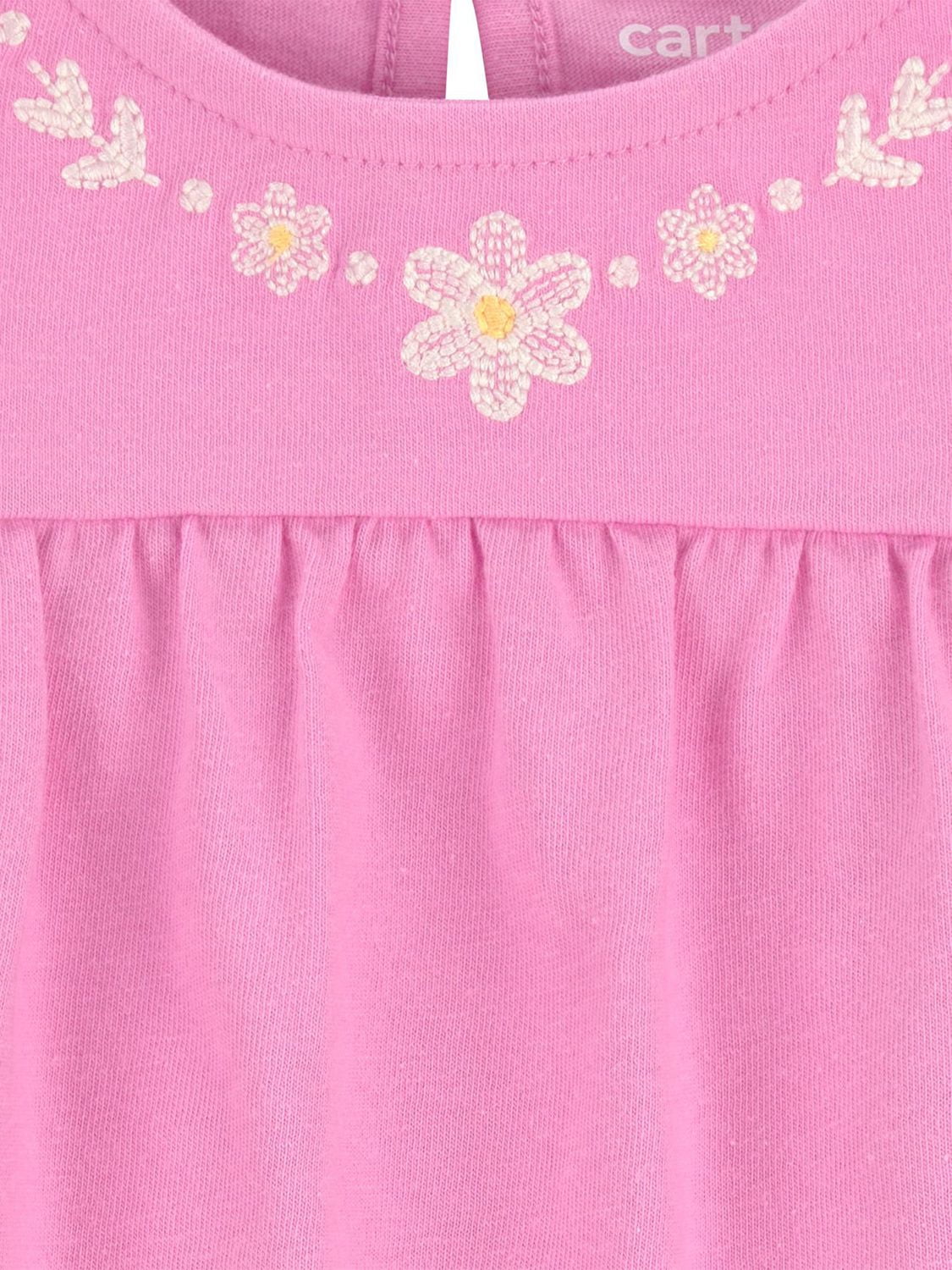 Carter's Child of Mine Infant Girl Pink Bow Sunsuit