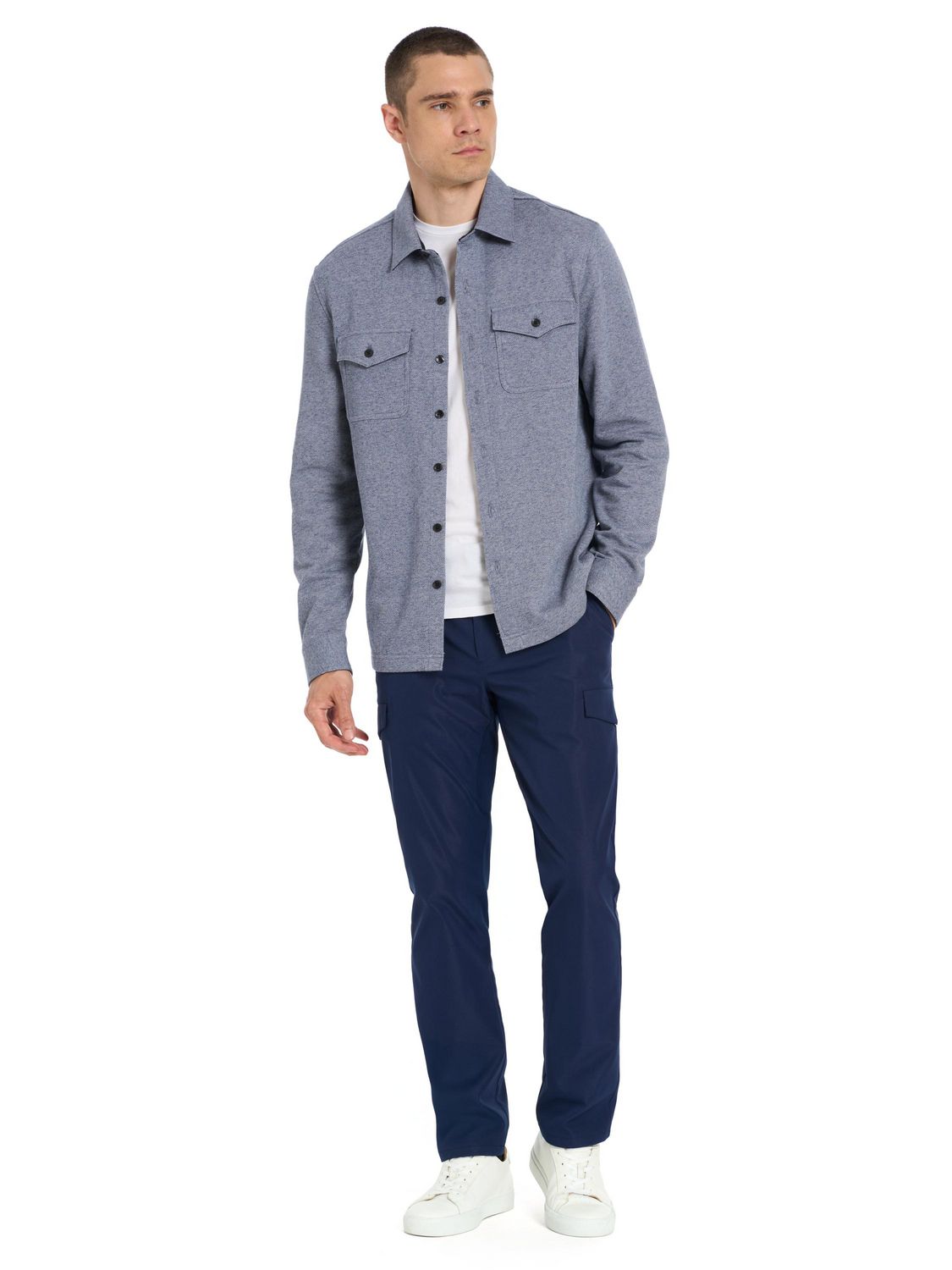 Veste chemise en molleton sergé Van Heusen