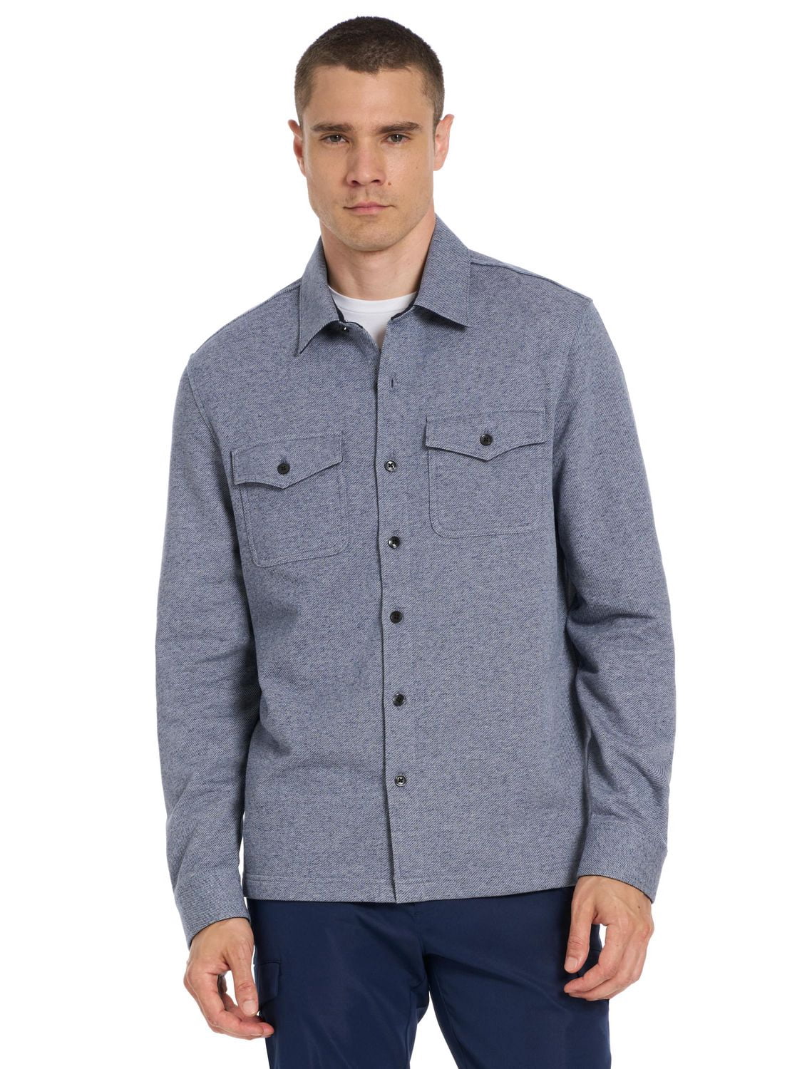 VAN HEUSEN TWILL FLEECE SHACKET