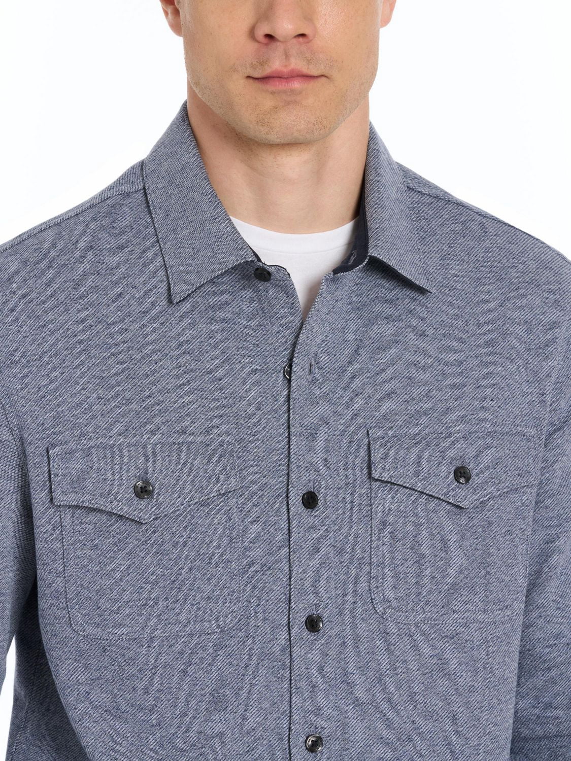 Veste chemise en molleton sergé Van Heusen