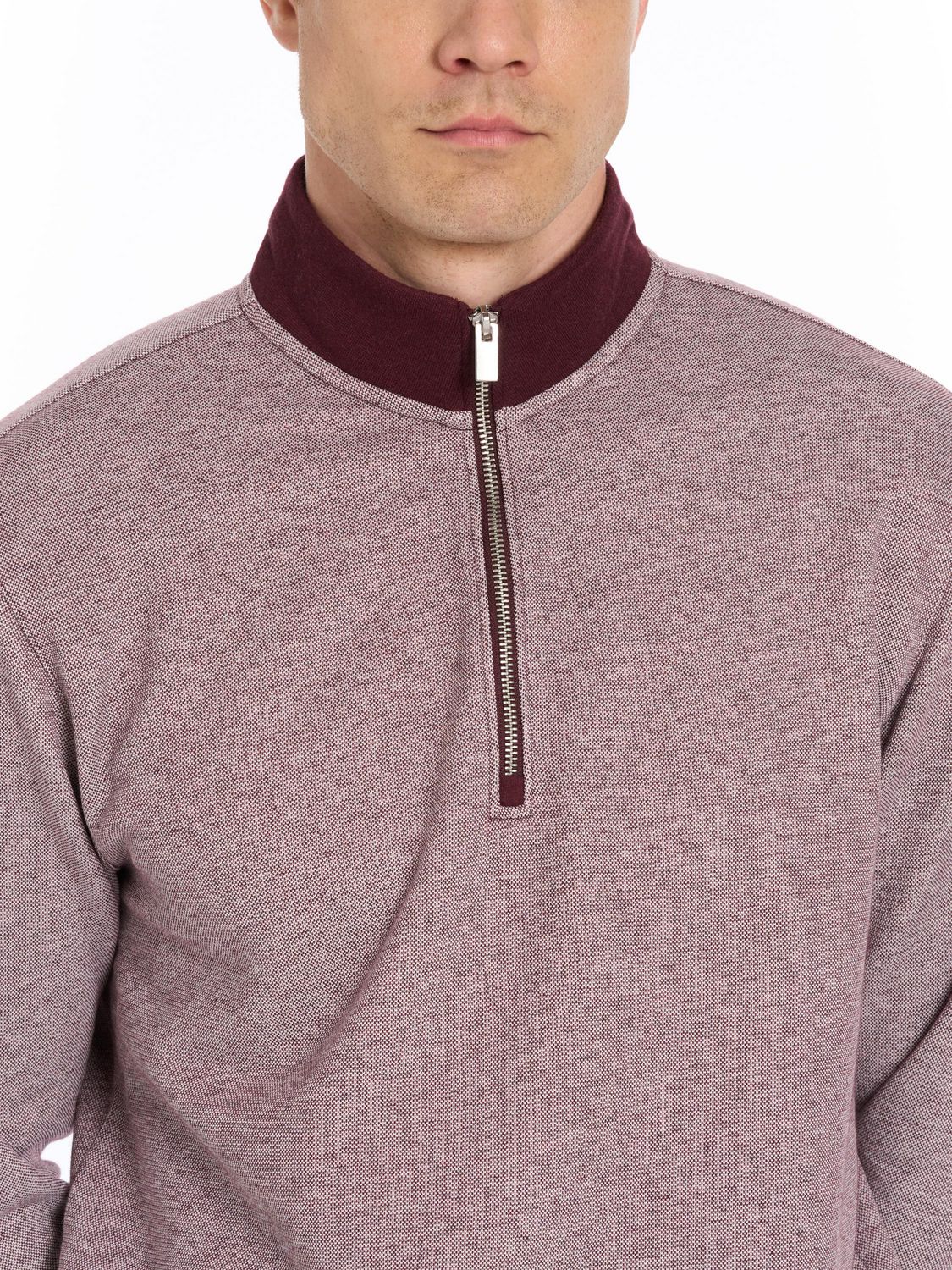 Pull à manches longues Van Heusen fermeture éclair 1/4