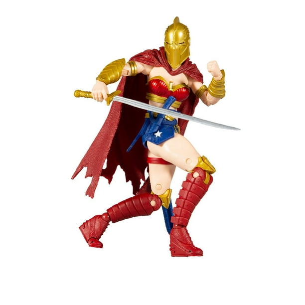 McFarlane Toys - DC Multiverse - Dernier Chevalier sur Terre : Wonder Woman avec Casque de la Foi Figurine 7 Pouces