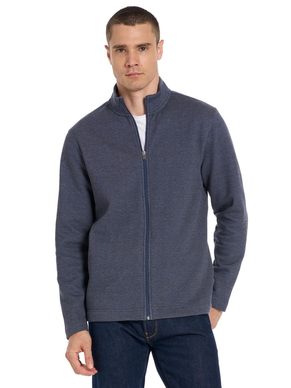 VAN HEUSEN FULL ZIP FLEECE SWEATER