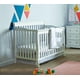 Lit de bébé 4-en-1 Sara Concord Baby Blanc + Matelas de lit de bébé - Paquet – image 3 sur 5