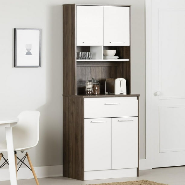 Pantry with Microwave Hutch from the collection Myro South