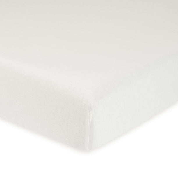 Gerber Organic Fitted Crib Sheet, White 