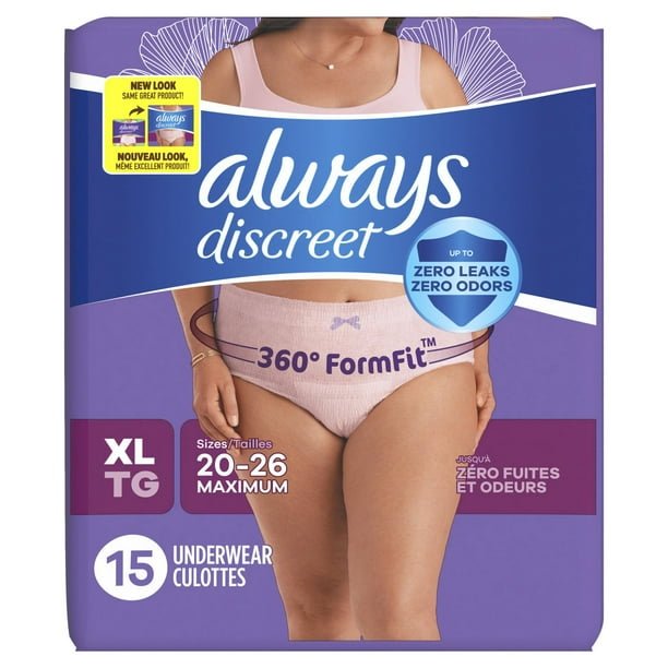 Always Discreet Incontinence Underwear Super Night Pant M 9 Pack