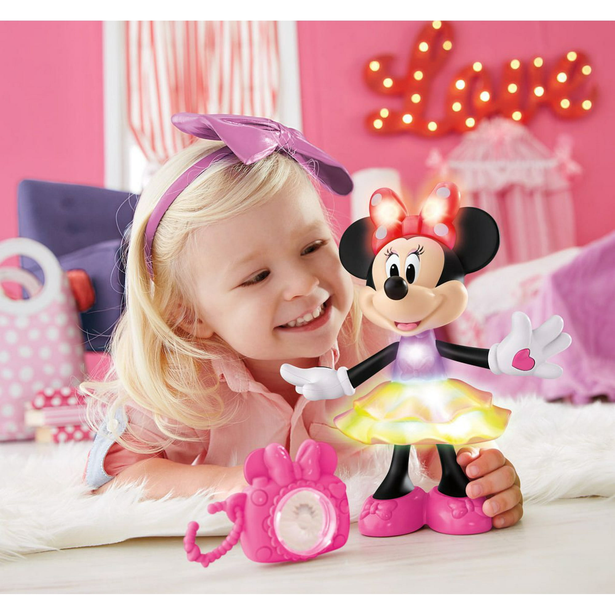 Fisher-Price Disney Minnie - Rainbow Dazzle Minnie Doll- English