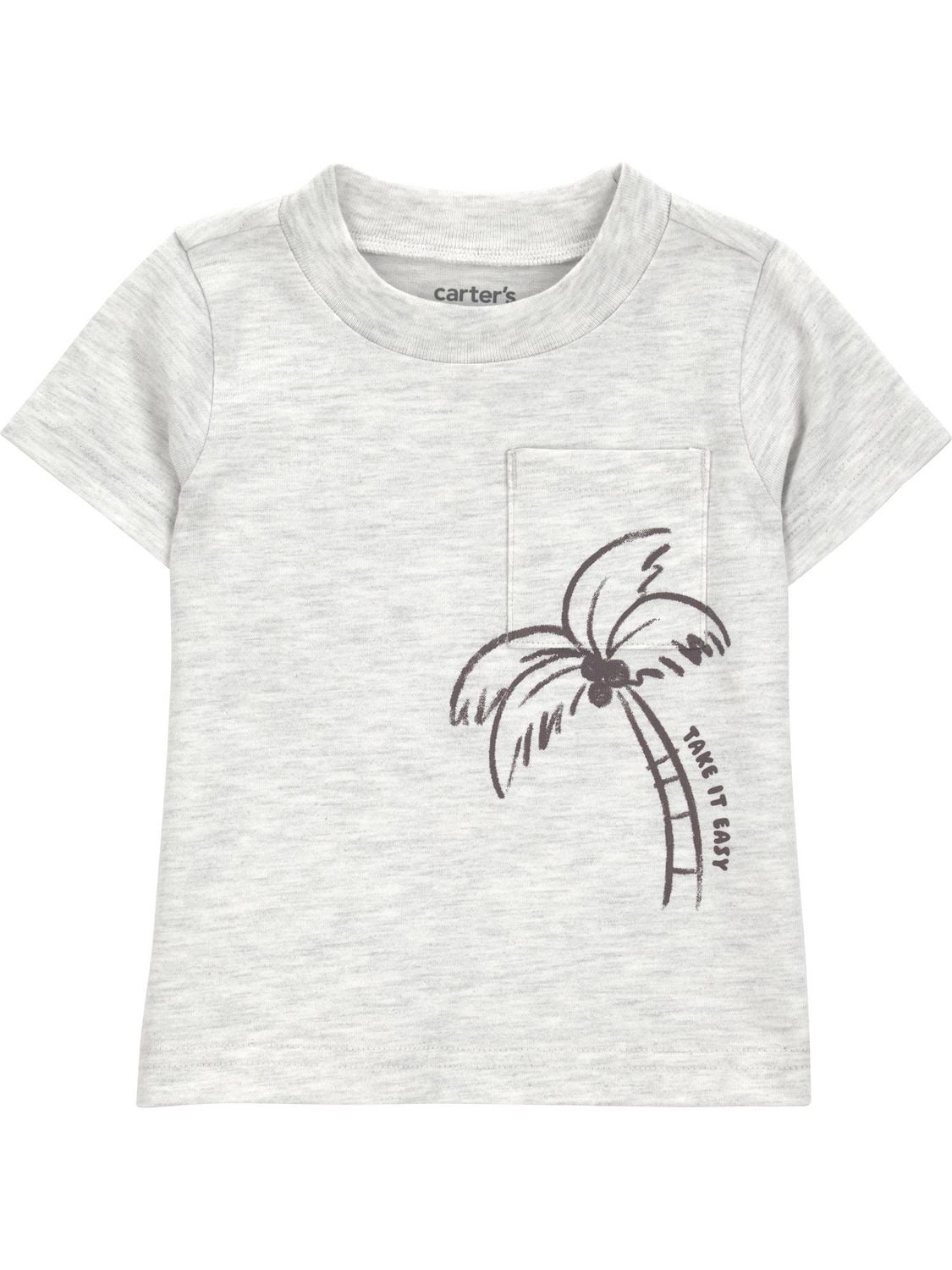 Carter's Child of Mine IB 3PC Short Set - Brown Palm Trees