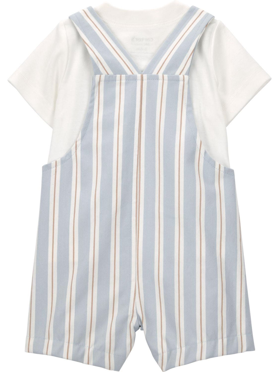 Carter's Child of Mine IB 2PC Shortall Set - Blue Stripe