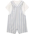 thumbnail image 2 of Carter's Child of Mine IB 2PC Shortall Set - Blue Stripe, 2 of 5