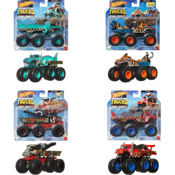 Hot Wheels – Monster Trucks – Big Rigs – Camion à 6 roues Âges 3+