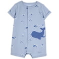 thumbnail image 1 of Carter's Child of Mine IB Romper - Blue Whale, 1 of 3