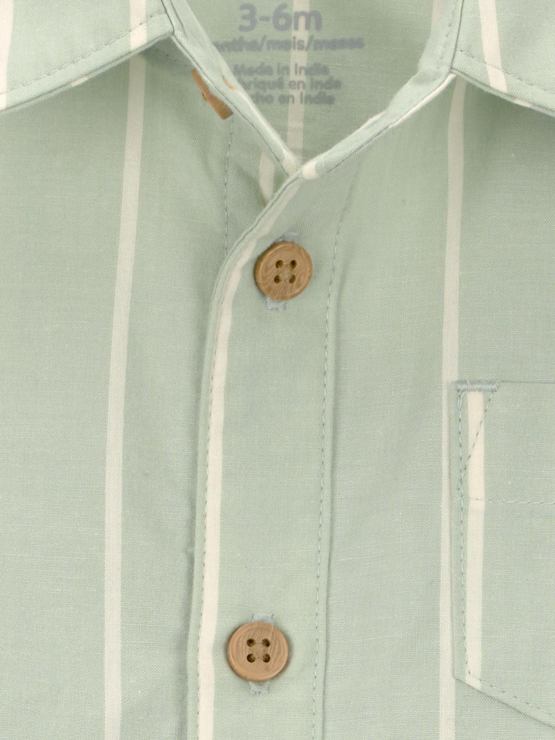Carter's Child of Mine IB 3PC Short Set - Green Stripe