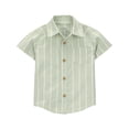thumbnail image 3 of Carter's Child of Mine IB 3PC Short Set - Green Stripe, 3 of 7