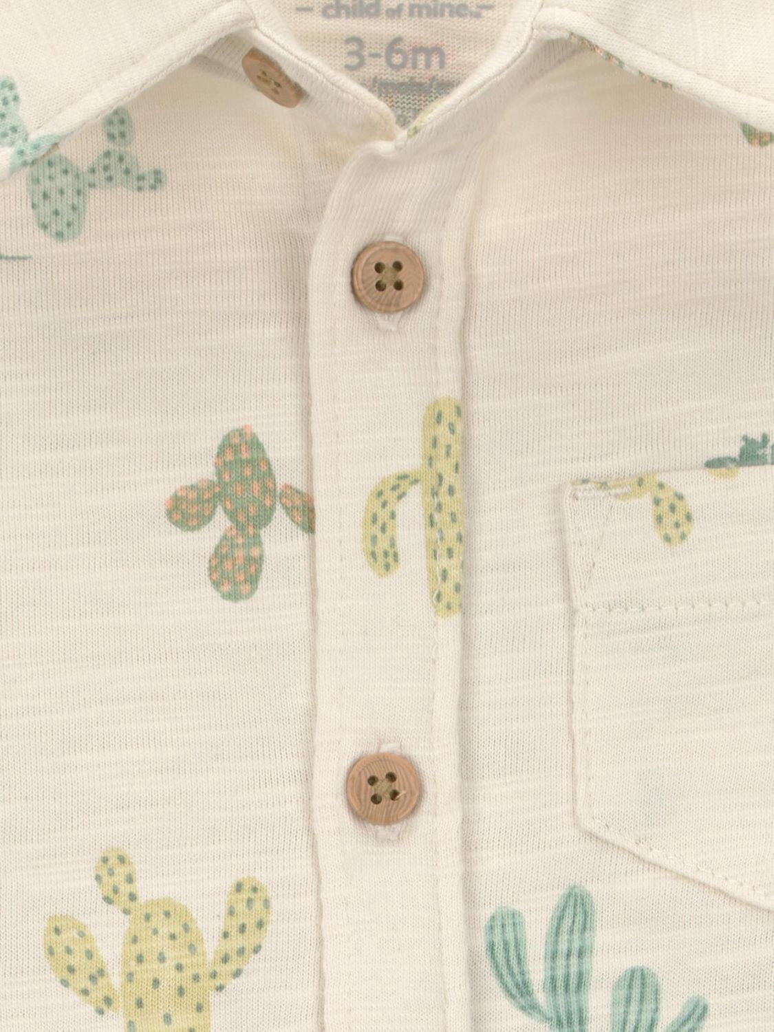 Carter's Child of Mine IB 3PC Short Set - Grey Cactus