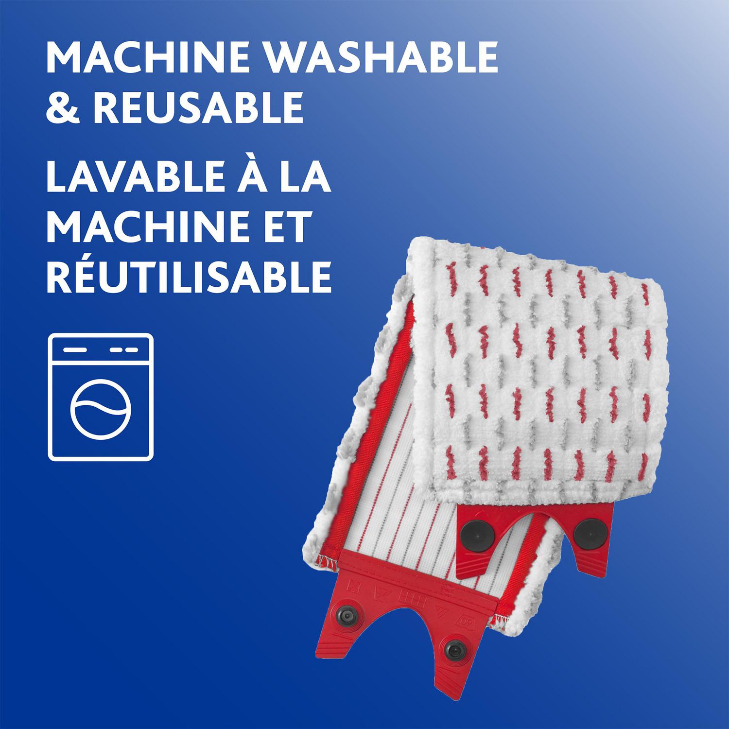 4x Recharge de vadrouille adaptée à Vileda Ultramax XL Microfibre lavable  nettoyage