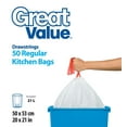 thumbnail image 1 of Great Value Sacs à ordures ordinaires pour la cuisine avec cordonnets, 1 of 1