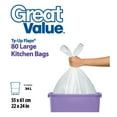 thumbnail image 1 of Great Value Ty-Up Flaps Large Kitchen Garbage Bags, 1 of 1
