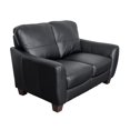 thumbnail image 3 of CorLiving Jazz Black Bonded Leather 2 Piece Sofa Set, 3 of 7
