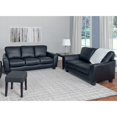 thumbnail image 4 of CorLiving Jazz Black Bonded Leather 2 Piece Sofa Set, 4 of 7