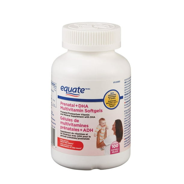 Equate Prenatal + DHA Multivitamin Softgels Walmart.ca