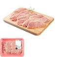 thumbnail image 1 of Pork Loin Center & Rib End Chops Boneless Fast Fry, 9 chops, 0.36 - 0.59 KG, 1 of 3