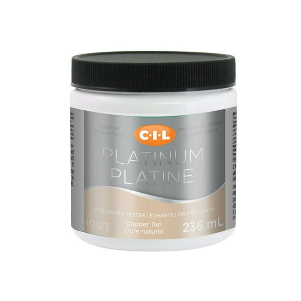 CIL(MD) PLATINE(MD) Peinture d’intérieur préteintée en format d’essai Ocre naturel – 236 ml