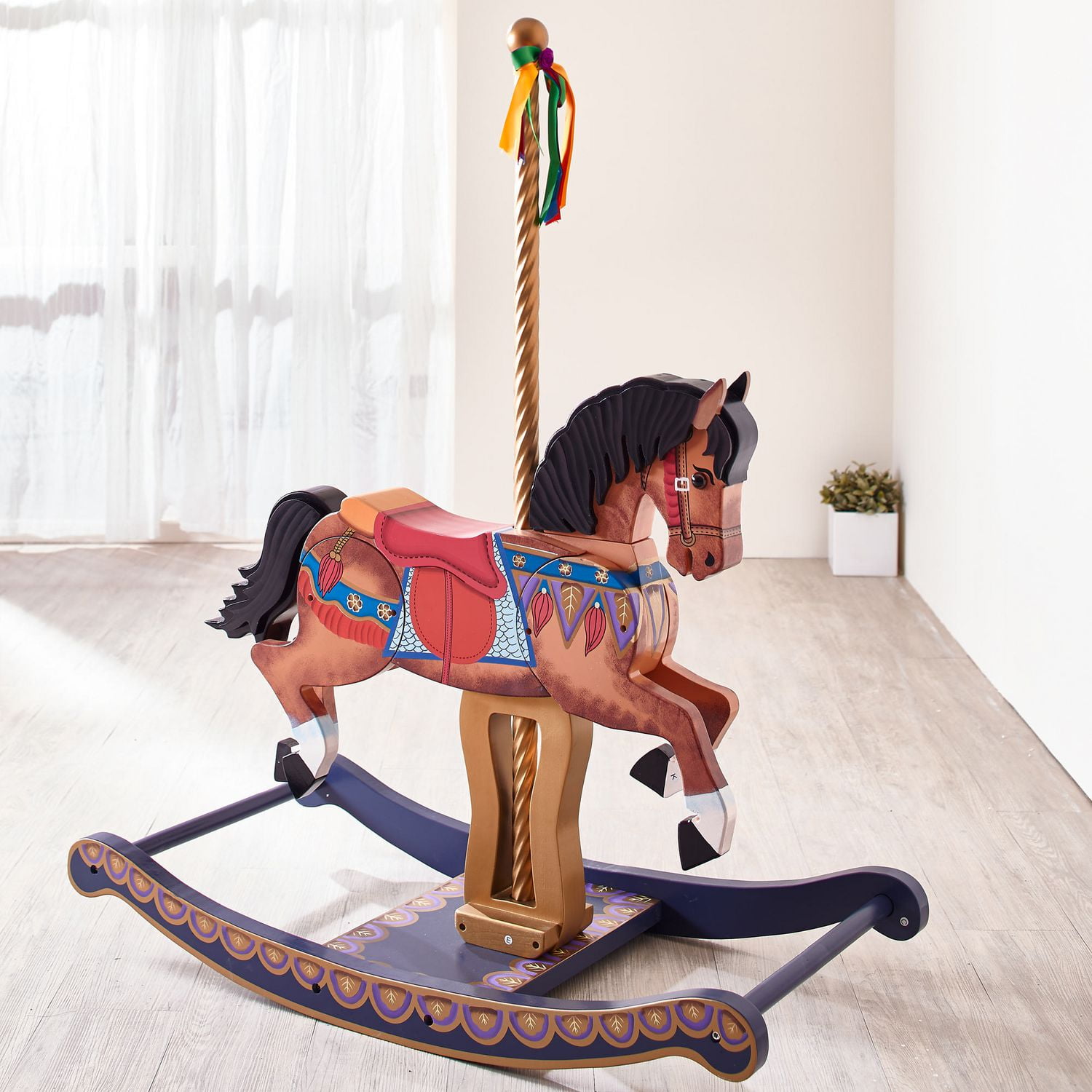 Carousel style sales rocking horse