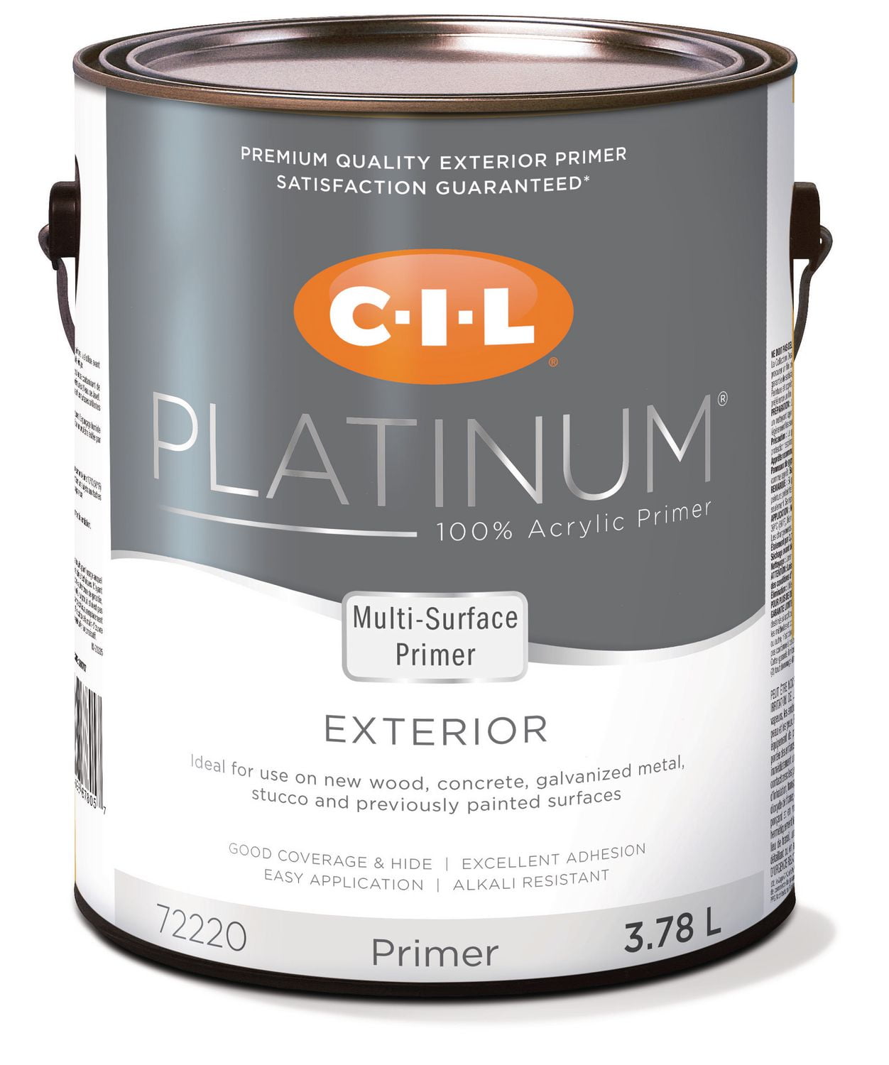 CIL® Platinum(R) 100 Acrylic Exterior Primer 3.78L
