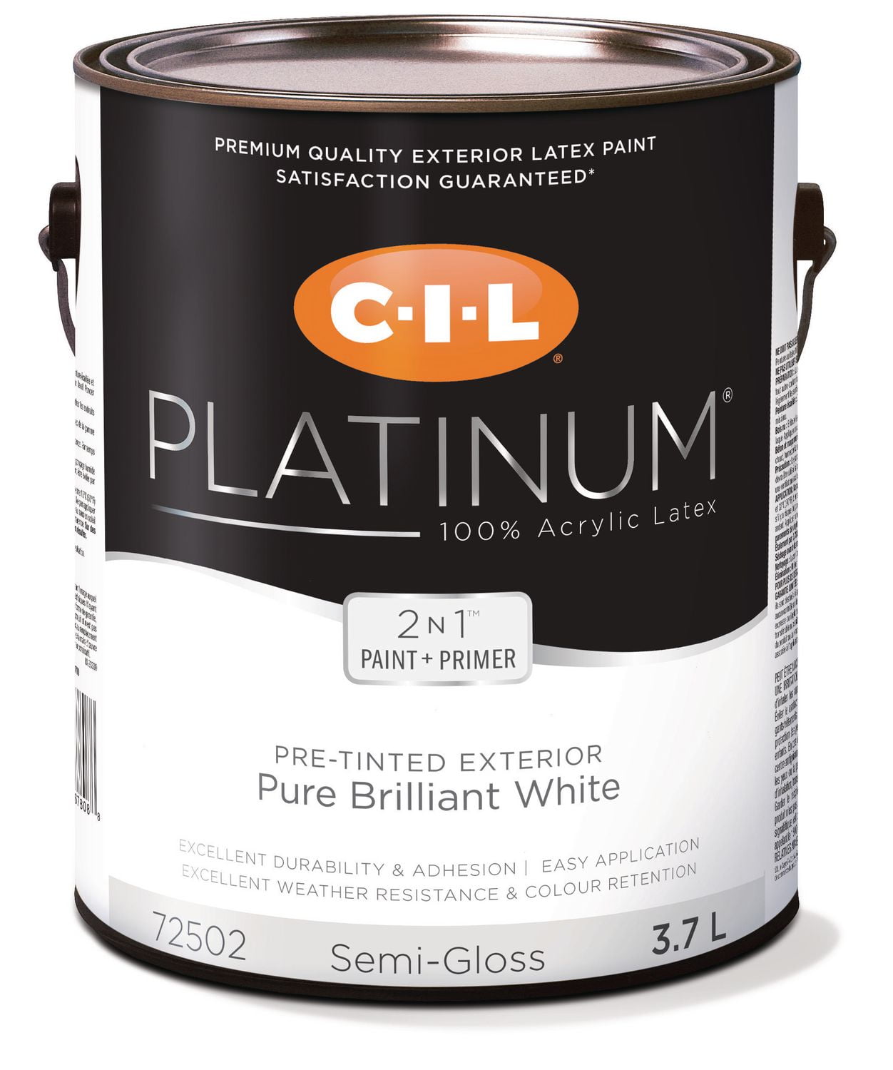 CIL® Platinum® 100 Acrylic Exterior PreTinted White 3