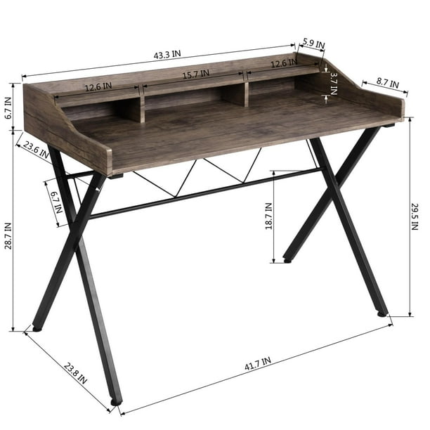 Madesa - Bureau Gamer Moderne, Bureau d'ordinateur, Gaming Bureau, Bureau à  Domicile avec 5 étagères et Un Super Espace de Rangement, 136 x 60 x 75 cm,  Blanc : : Cuisine et Maison